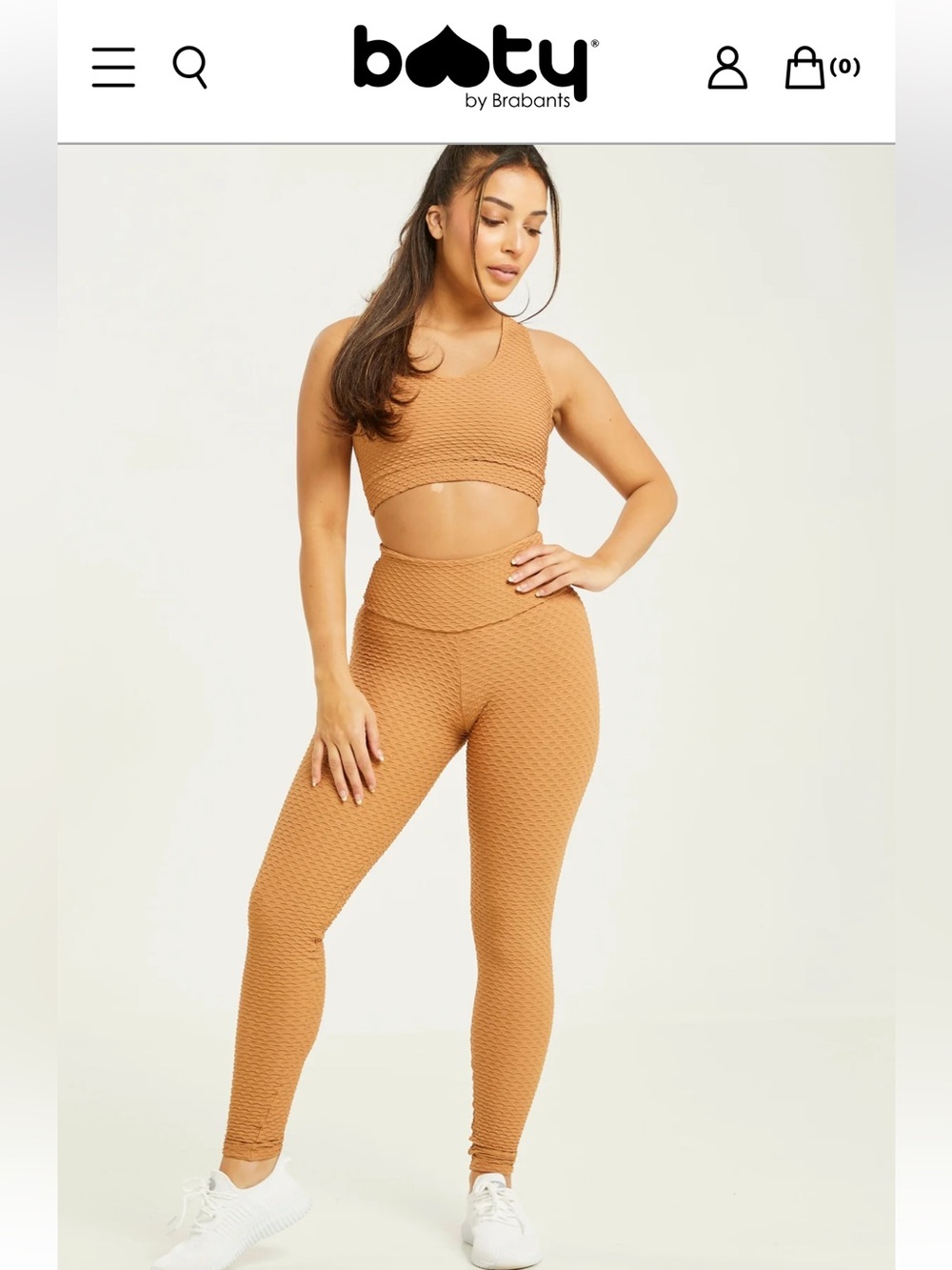 Booty by Brabants Croco Skin leggings in caramel